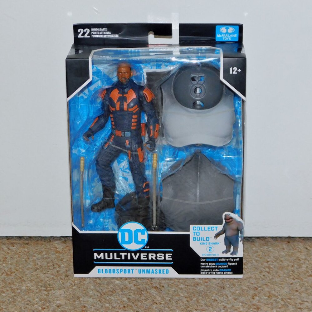 2021 McFarlane DC Multiverse 7" Suicide Squad Bloodsport Unmasked Figure MIB New